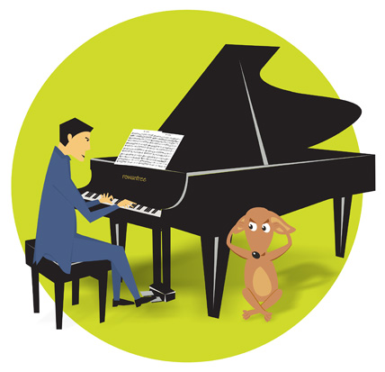 Tocando el piano